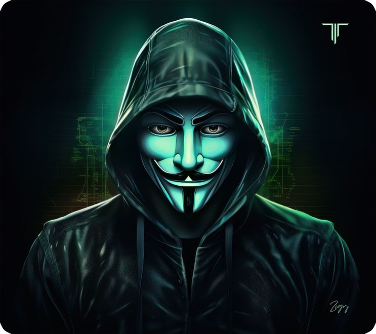 Tapis De Souris Gamer L - TITAN L033 ANONYMOUS