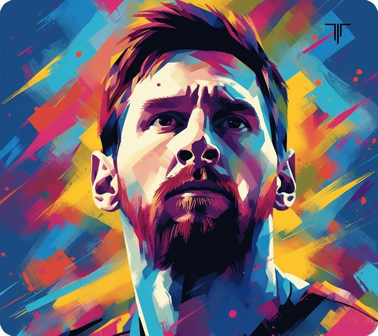Tapis De Souris Gamer L - TITAN L002 MESSI
