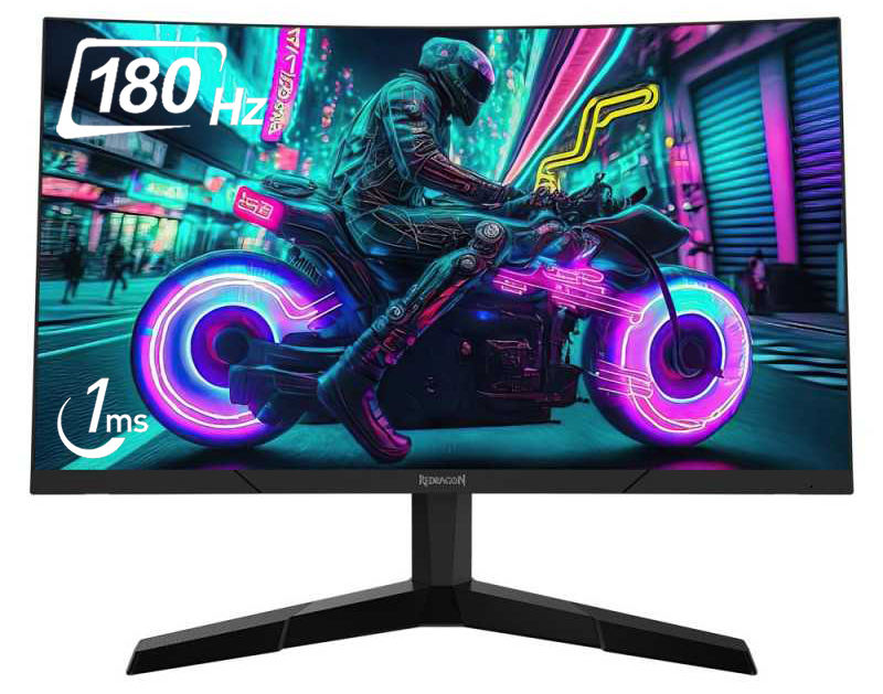 Ecran Gamer - REDRAGON PEARL II 23.6" 180Hz-FREE SYNC, VA LED CURVED - Tunisie