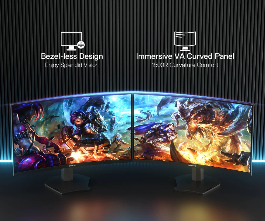Ecran Gamer - REDRAGON CORAL 27" 180Hz VA CURVED QHD 2K