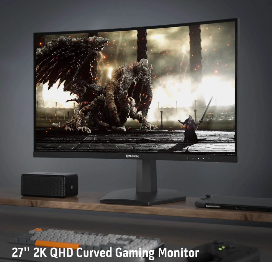 Ecran Gamer - REDRAGON CORAL 27" 180Hz VA CURVED QHD 2K