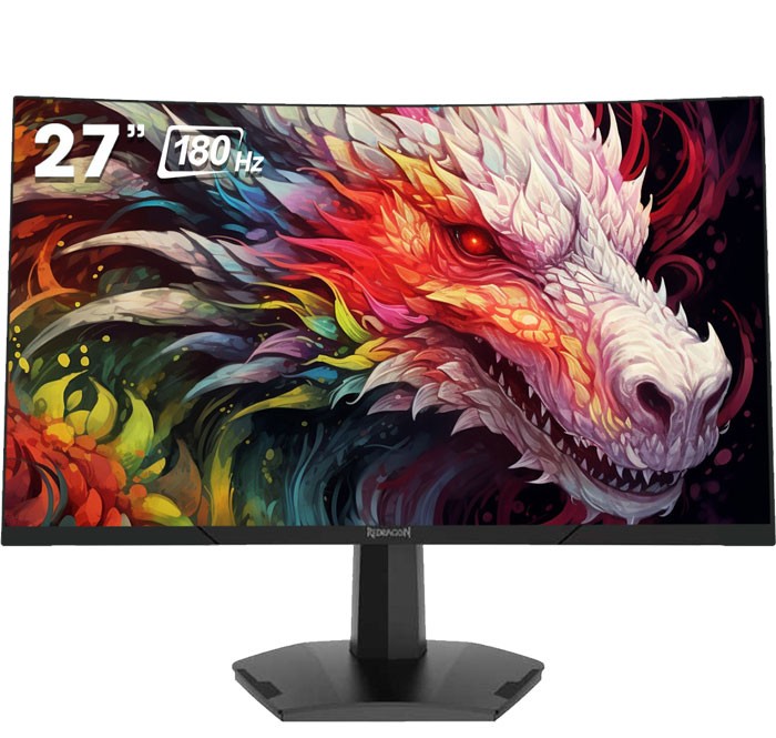 Ecran Gamer - REDRAGON AMBER II 27" 180Hz,1Ms, FREE SYNC-VA LED CURVED