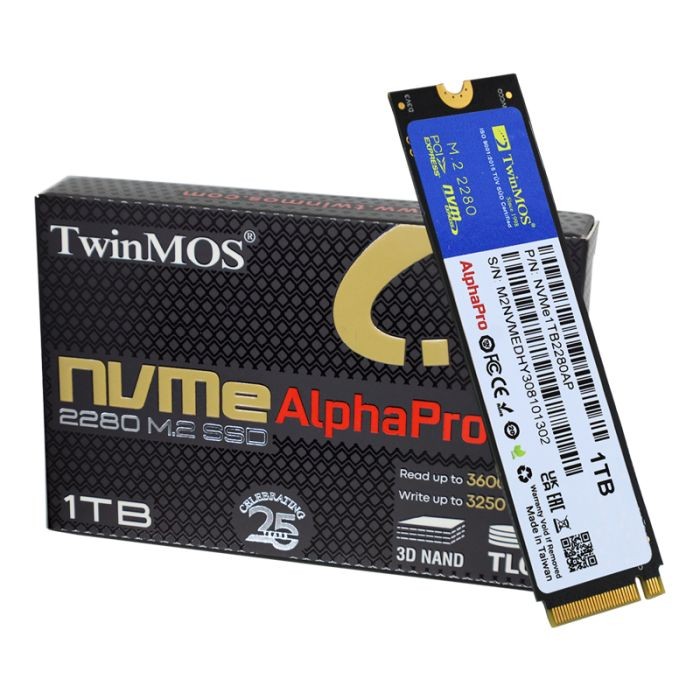DISQUE DUR INTERNE TWINMOS ALPHAPRO NVME 1TO SSD M.2 PCIE