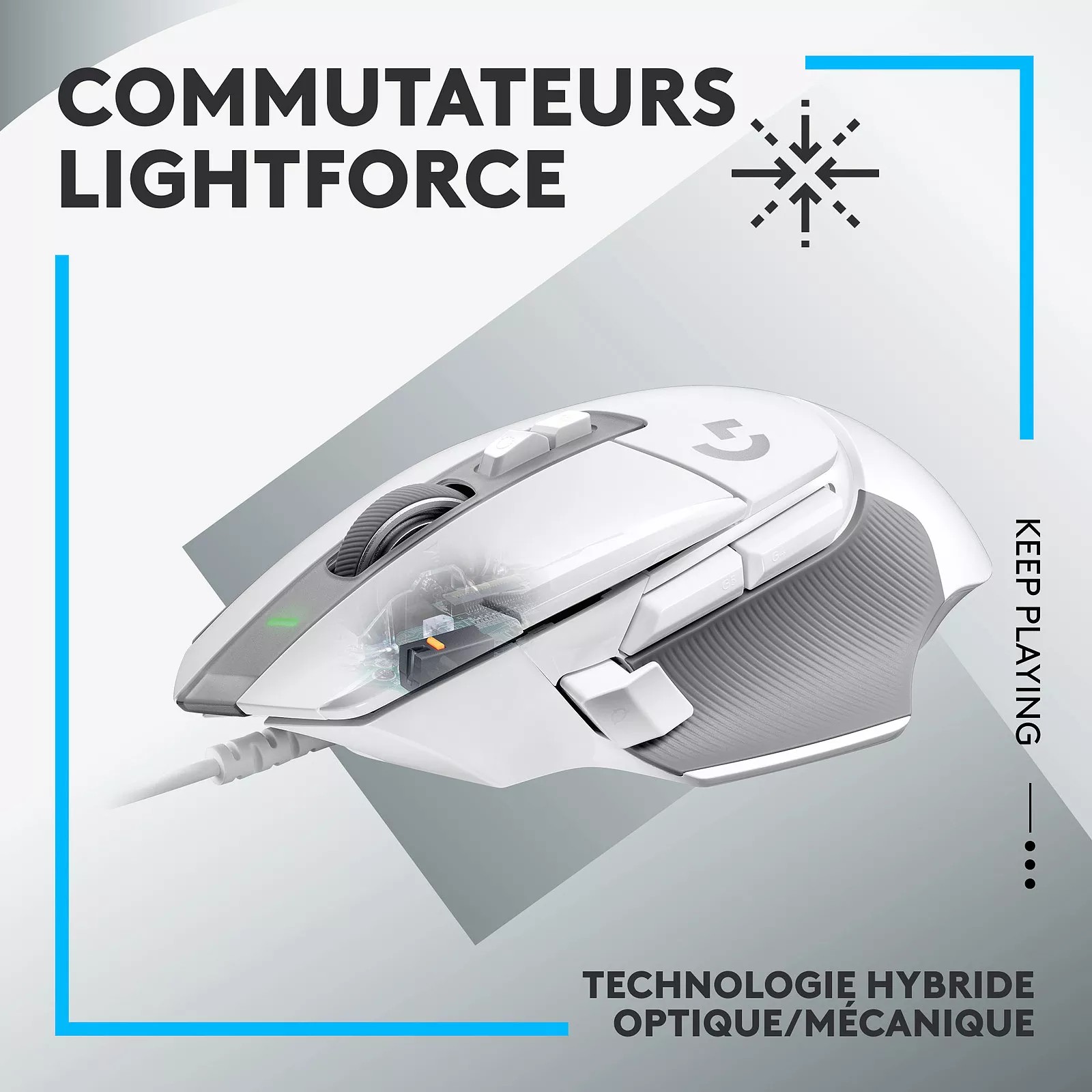 SOURIS GAMER - Logitech G502 X - WHITE