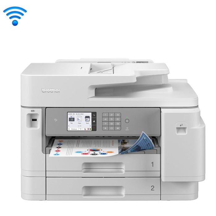 Imprimante Multifonction jet d'encre Brother MFC-J5955DW Couleur A3 WIFI