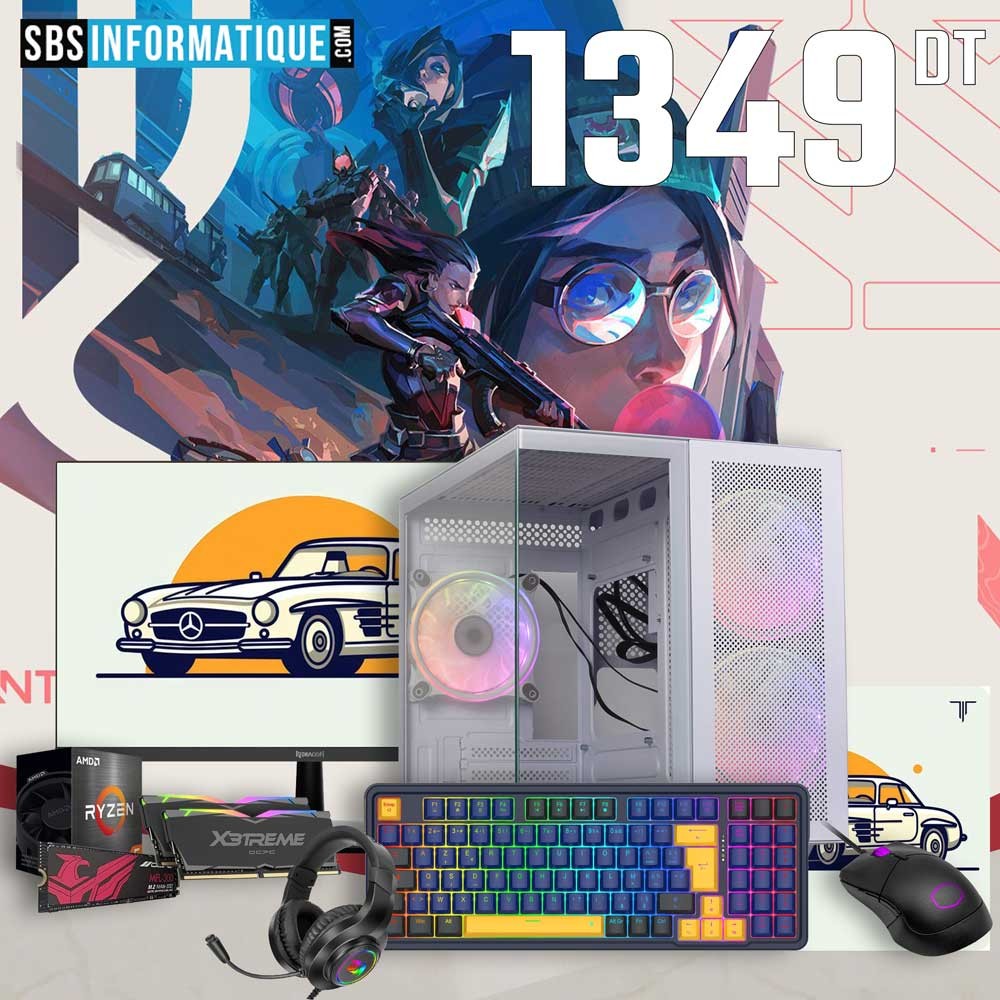 PC Gamer QUBO PACK - Ryzen 5 5500GT - Radeon Vega 7 Graphics - 16Gb - 512 Gb - WHITE PC Gamer QUBO PACK - Ryzen 5 5500GT - Radeon Vega 7 Graphics - 16Gb - 512 Gb - WHITE