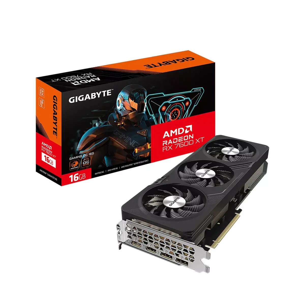 Carte Graphique - GIGABYTE Radeon™ RX 7600 XT GAMING OC 16GB