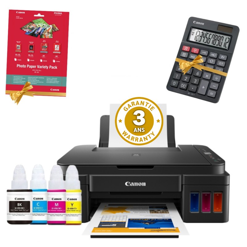IMPRIMANTE JET D'ENCRE CANON PIXMA G-3410 MULTIFONCTION 3EN1 COULEUR WIFI