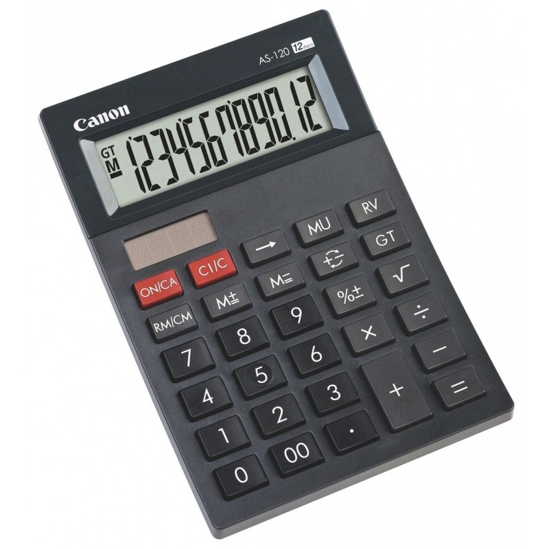 Calculatrice Canon AS-120 12 Chiffres Noir