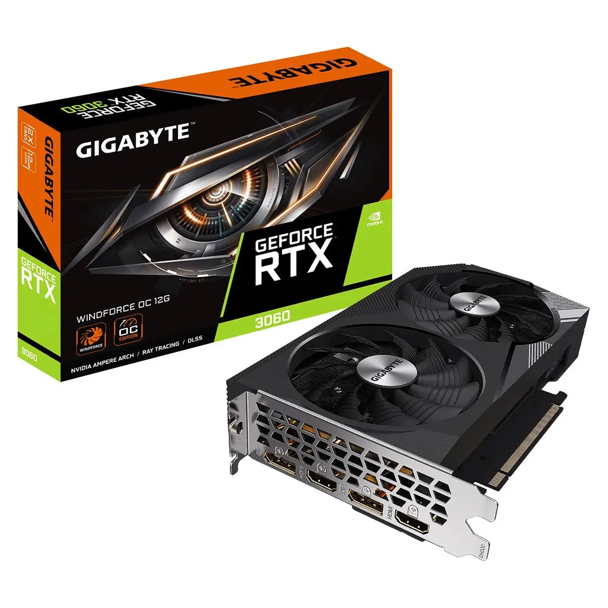 Carte Graphique - Gigabyte Geforce RTX 3060 Windforce OC 12GB