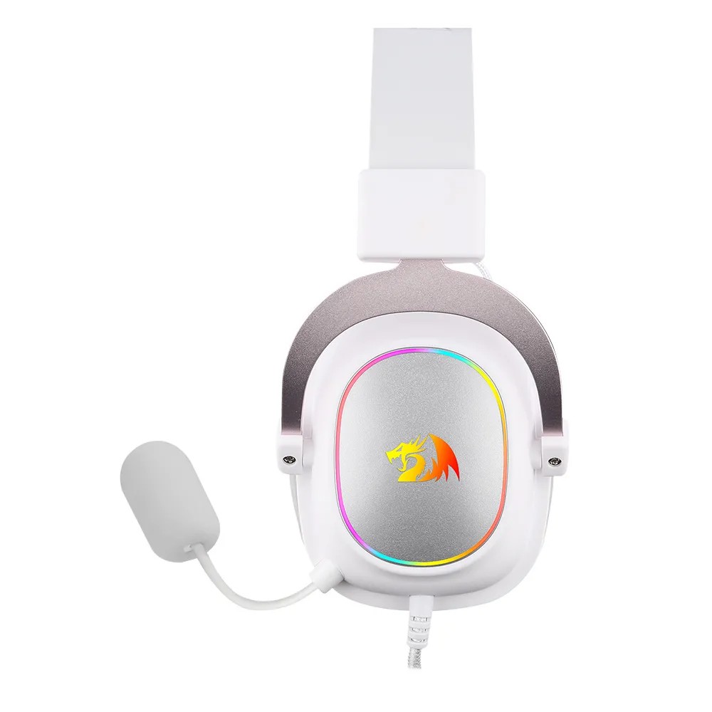 MICRO CASQUE GAMER - Redragon Zeus-X H510 BLANC/ROSE - 149,000 TND