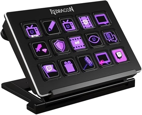 Clavier Gamer - Redragon SS-550 Streamcraft 15 Customized LED Keys