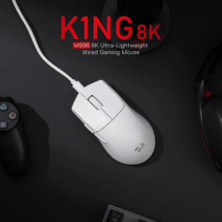 Souris Gamer - REDRAGON K1NG 8K M996 WHITE - 99,000 TND
