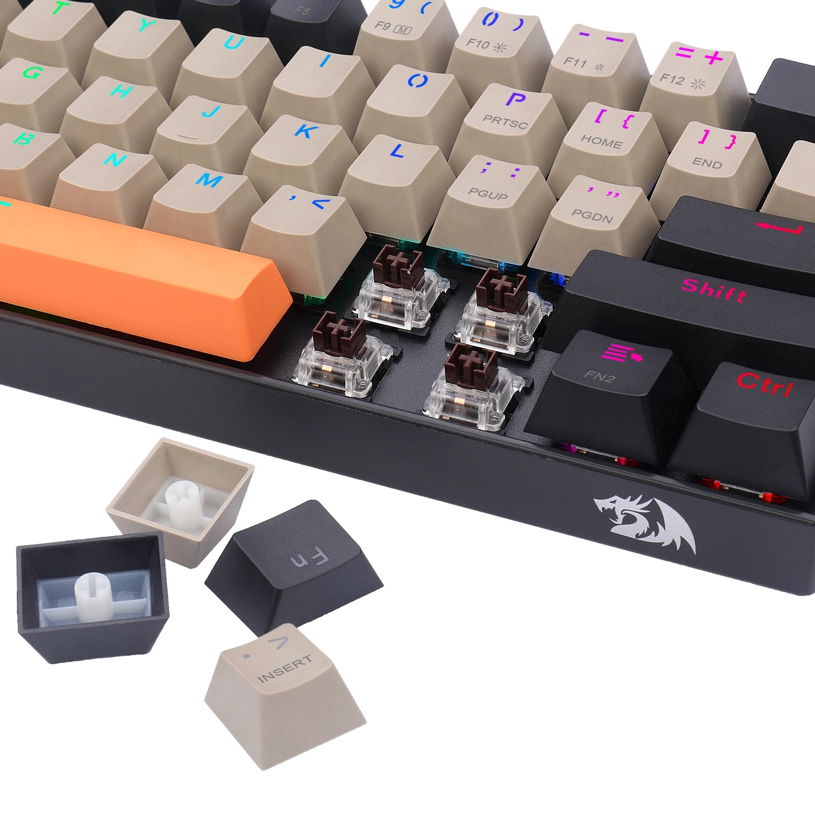 Clavier Gamer - MÉCANIQUE Redragon K530 PRO Draconic 60% Compact RGB - 159,000 TND