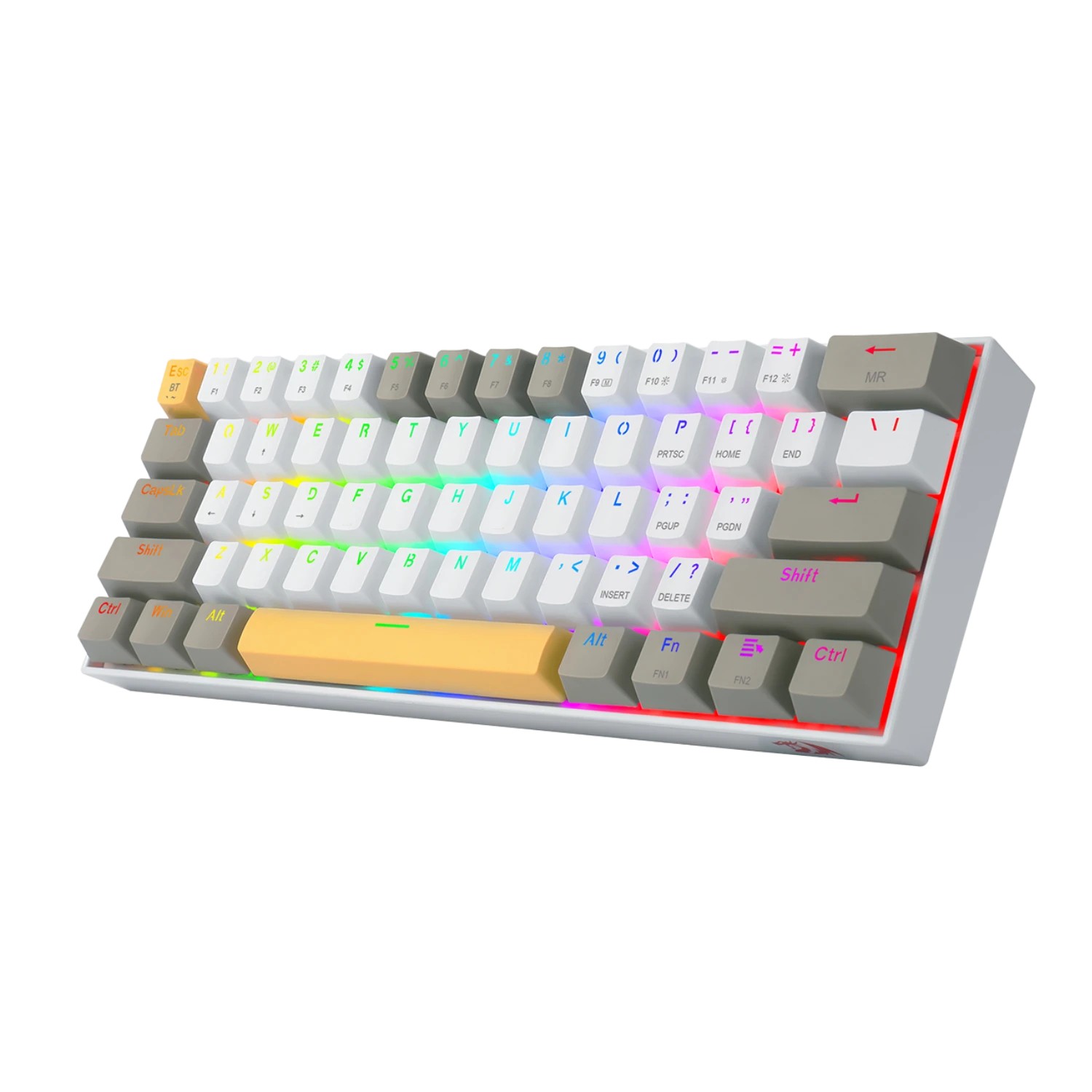 Clavier Gamer - MÉCANIQUE Redragon K530 PRO Draconic 60% Compact RGB WHITE