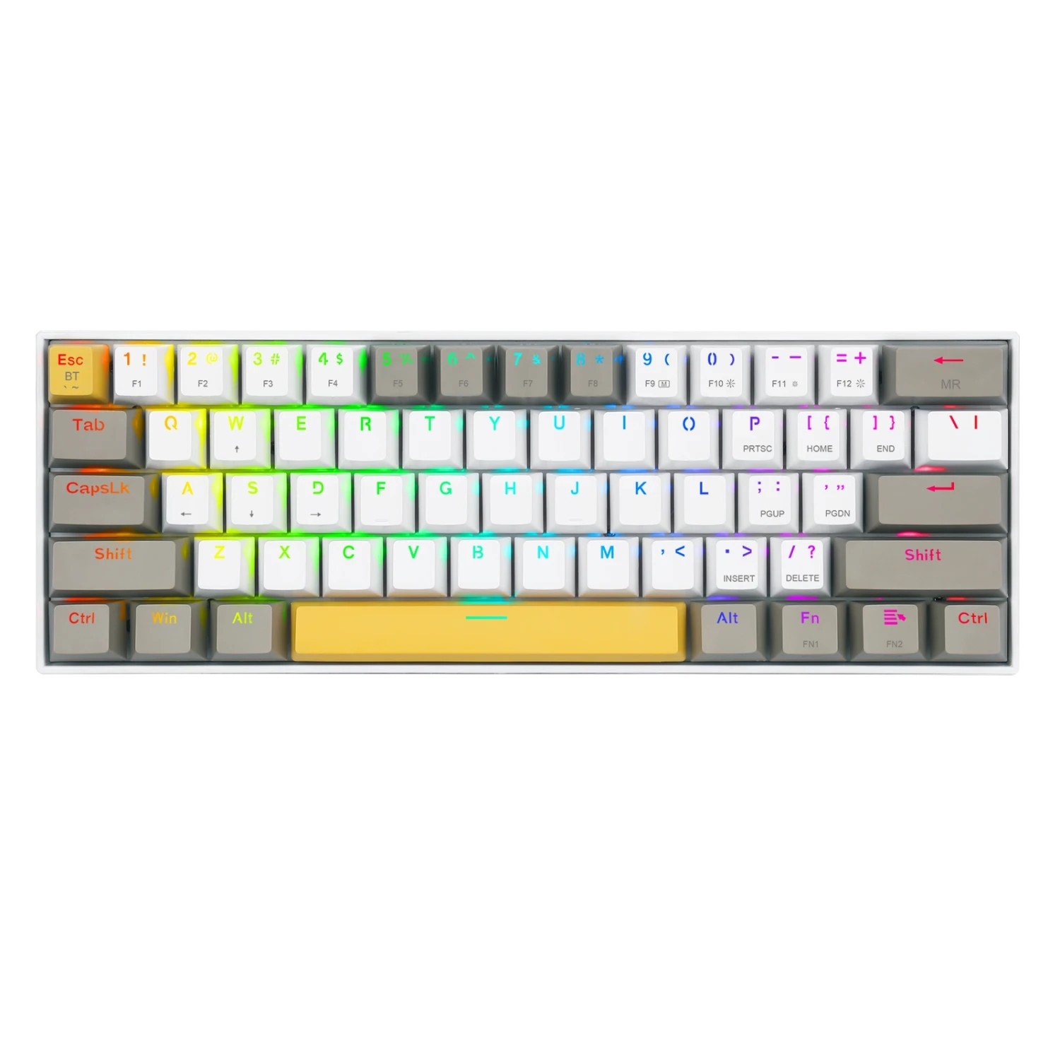 Clavier Gamer - MÉCANIQUE Redragon K530 PRO Draconic 60% Compact RGB WHITE - 159,000 TND