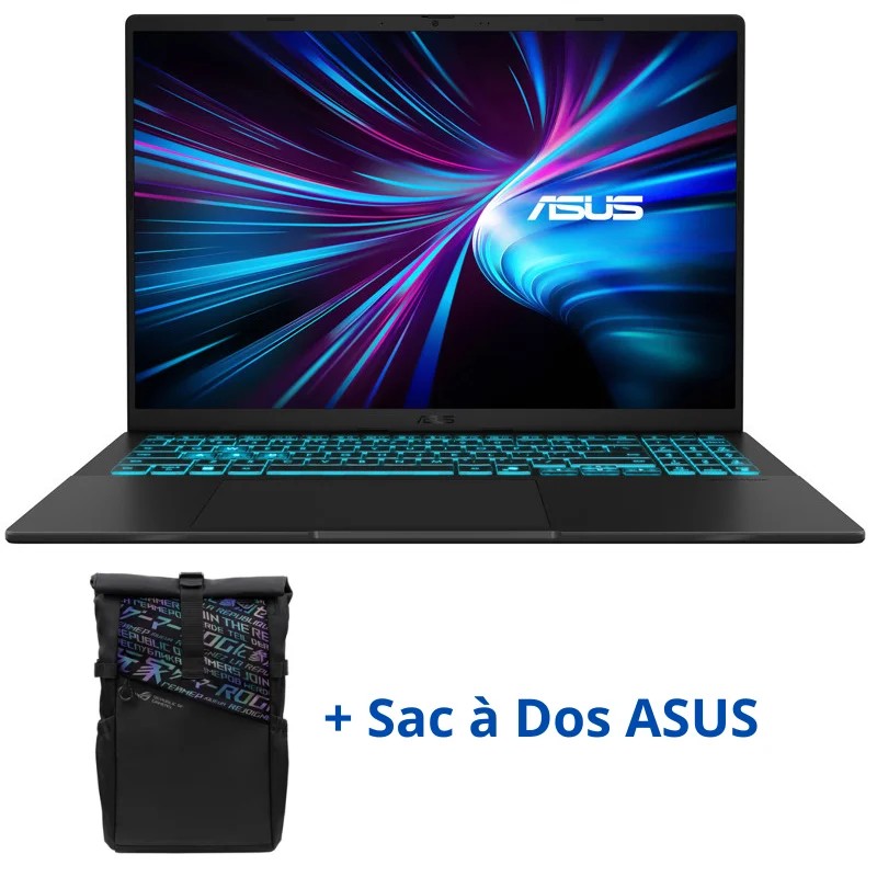 Pc Portable Gamer Asus V16 V3607VJ Intel 5 210H - 8Go - 512Go SSD - RTX 3050 6Go - Noir
