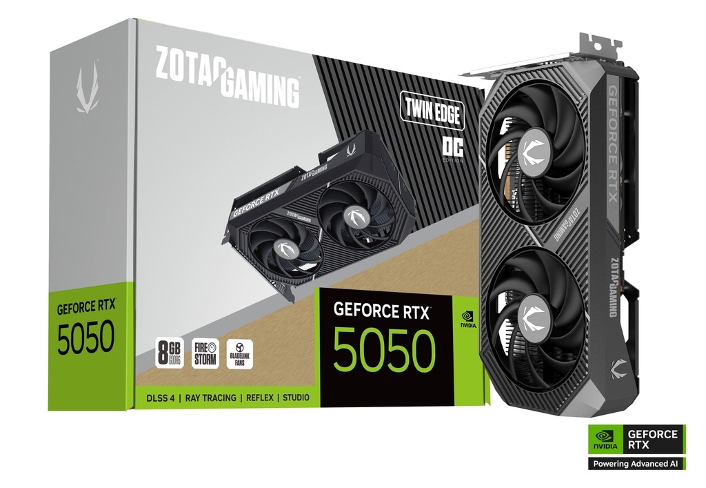 Carte Graphique - ZOTAC GAMING GeForce RTX 5050 TWIN EDGE 8GB GDDR6