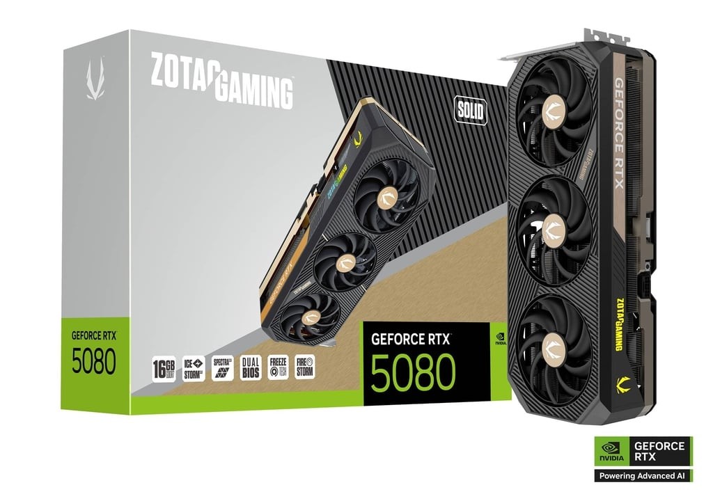 Carte Graphique - ZOTAC GAMING GeForce RTX 5080 SOLID CORE