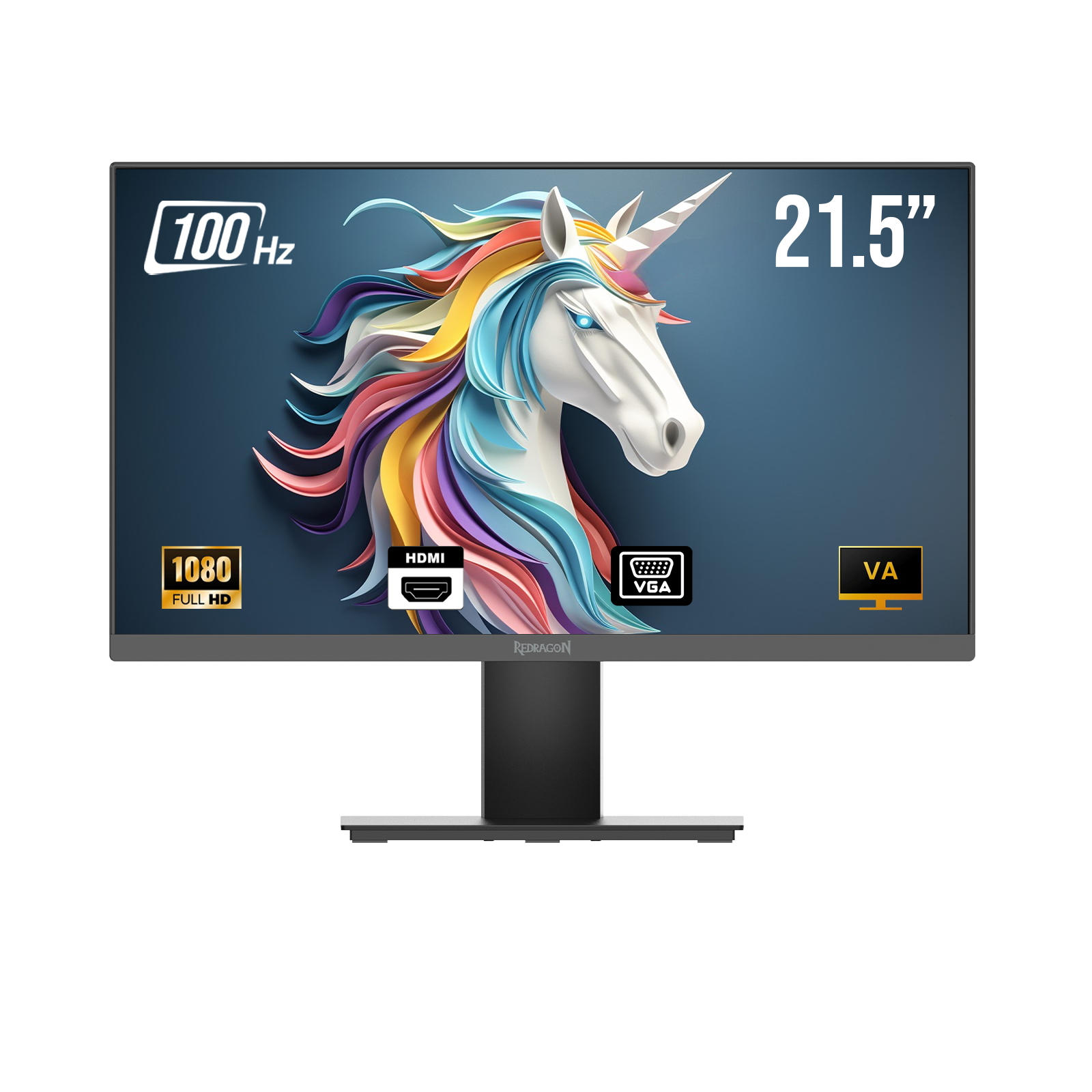 Ecran Gamer - REDRAGON THUGGA II 21.5" 100Hz VA LED FULL HD