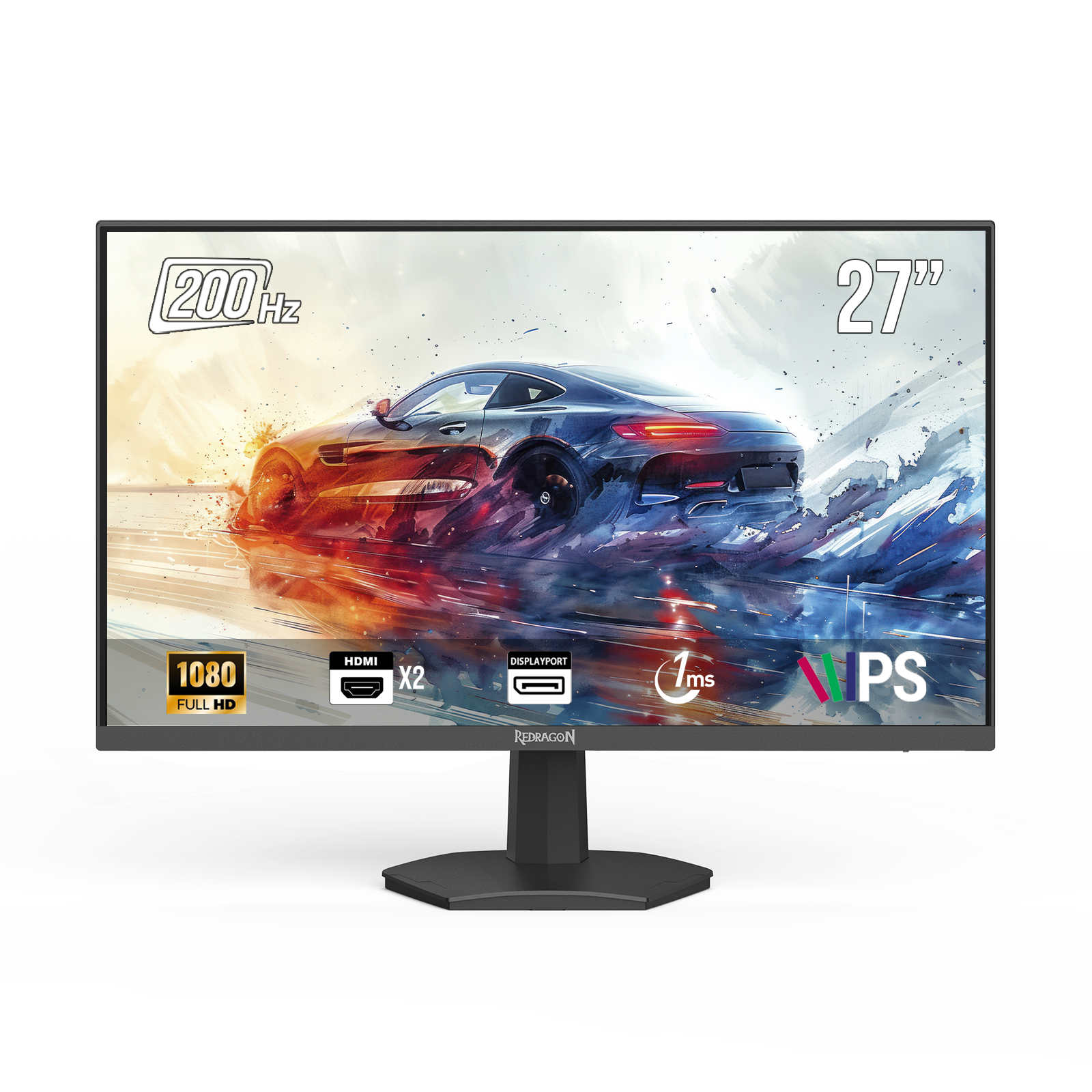 Ecran Gamer - REDRAGON MIRROR III 27" 200Hz ,1Ms ,FREE SYNC IPS