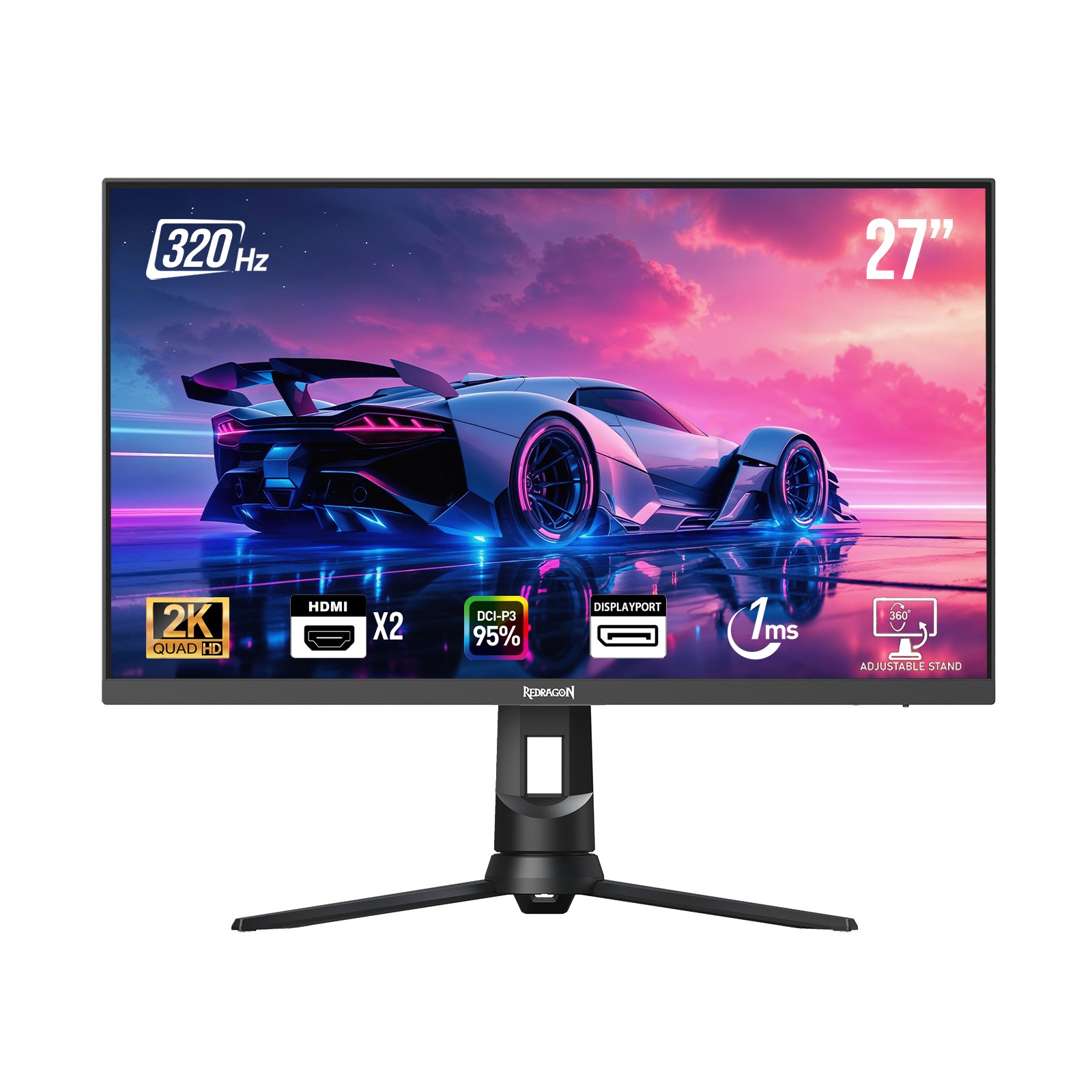 Ecran Gamer - REDRAGON Opal-2L 27" 2K IPS 320Hz