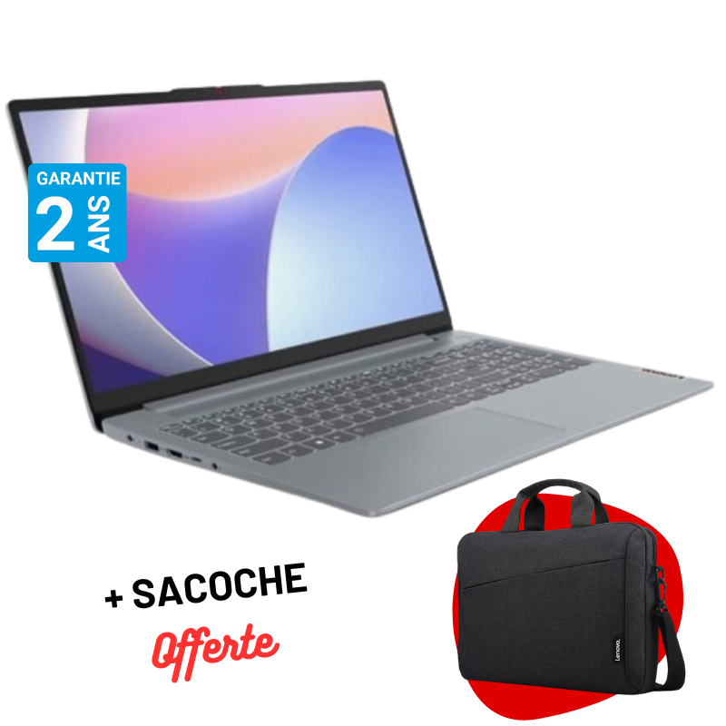Pc Portable LENOVO IdeaPad Slim 3 15ABR8 AMD RYZEN 7 7730U 16Go 512Go SSD - Gris