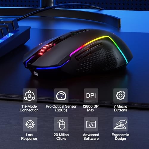 SOURIS GAMER - REDRAGON TRIDENT M693 LIT