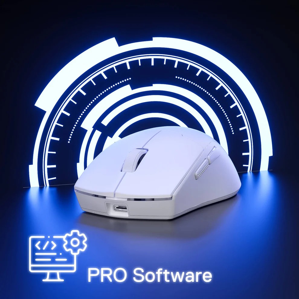 SOURIS GAMER - REDRAGON K1NG MAX PRO BLANC