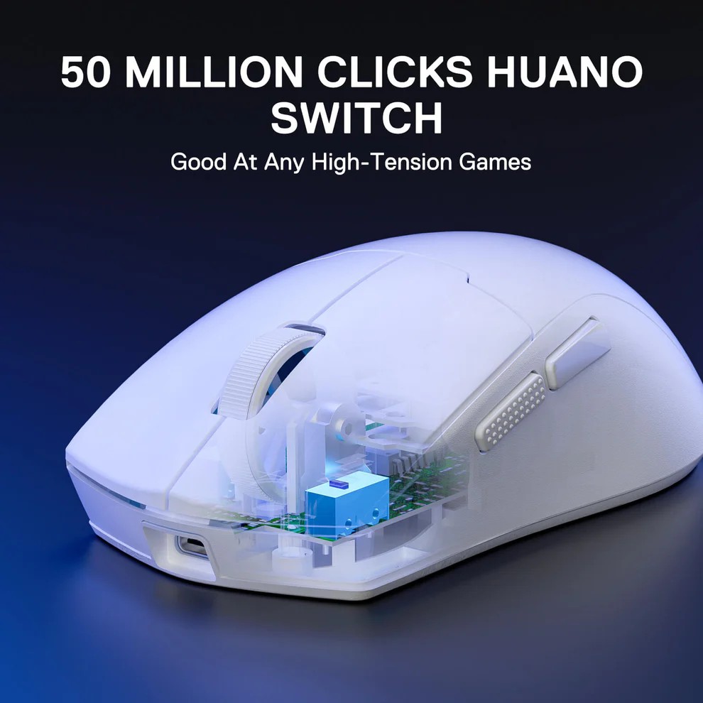 SOURIS GAMER - REDRAGON K1NG MAX PRO BLANC - 149,000&nbsp;TND