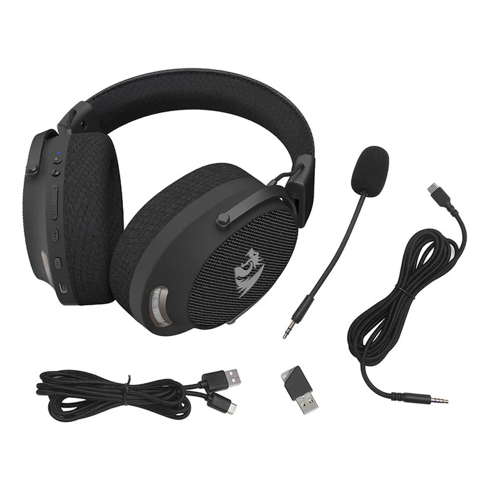 Casque Gamer - REDRAGON H858 Arrow PRO CARBON 7.1 Wireless