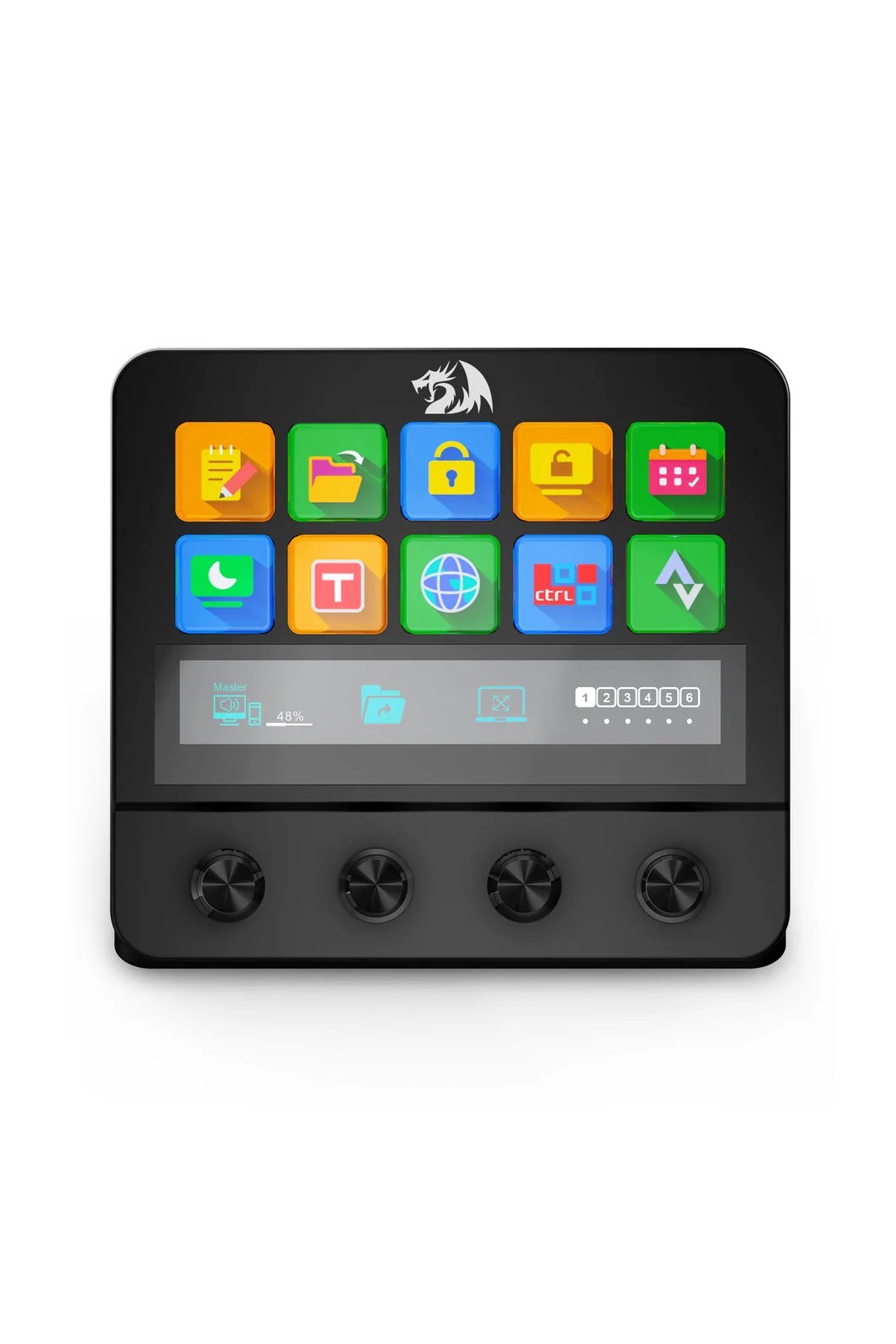 Clavier Gamer - Redragon SS-552 STREAM CONTROLLER Ragnaros Black