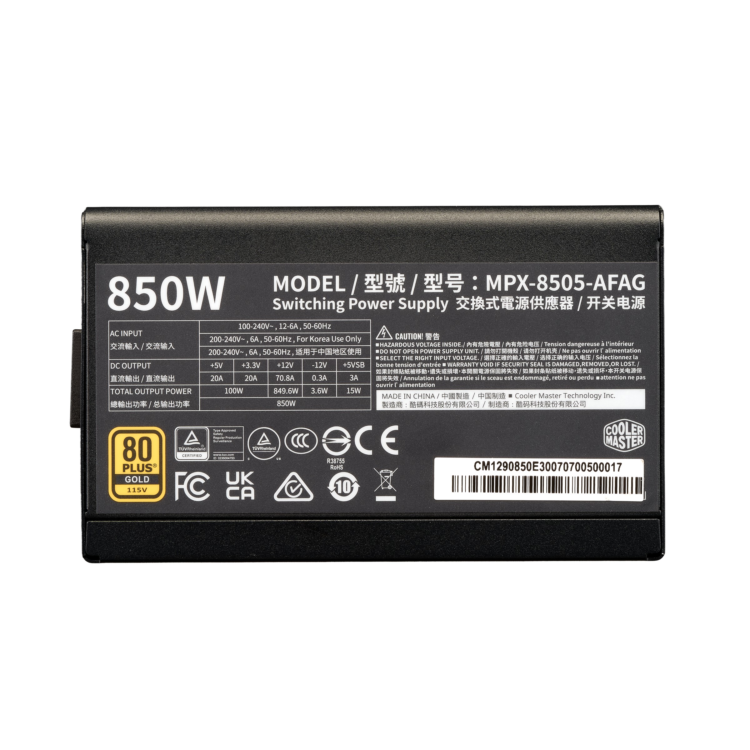 ALIMENTATION COOLER MASTER Elite Gold 850w