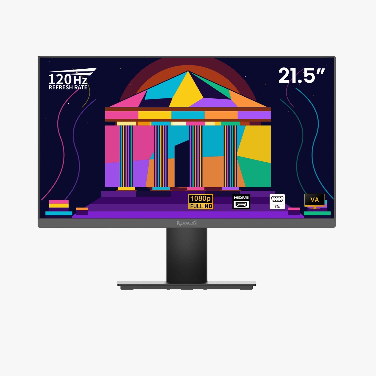 Ecran Gamer - REDRAGON THUGGA II 21.5" 120Hz VA LED FHD