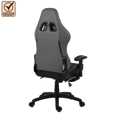 Chaise Gaming Dowinx LS6668 Gris avec Massage & Repose-pied | Expert Gaming Tunisie