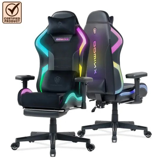 CHAISE GAMING DOWINX LS66D2 NOIR LED RGB CHAISE GAMING DOWINX LS66D2 NOIR LED RGB