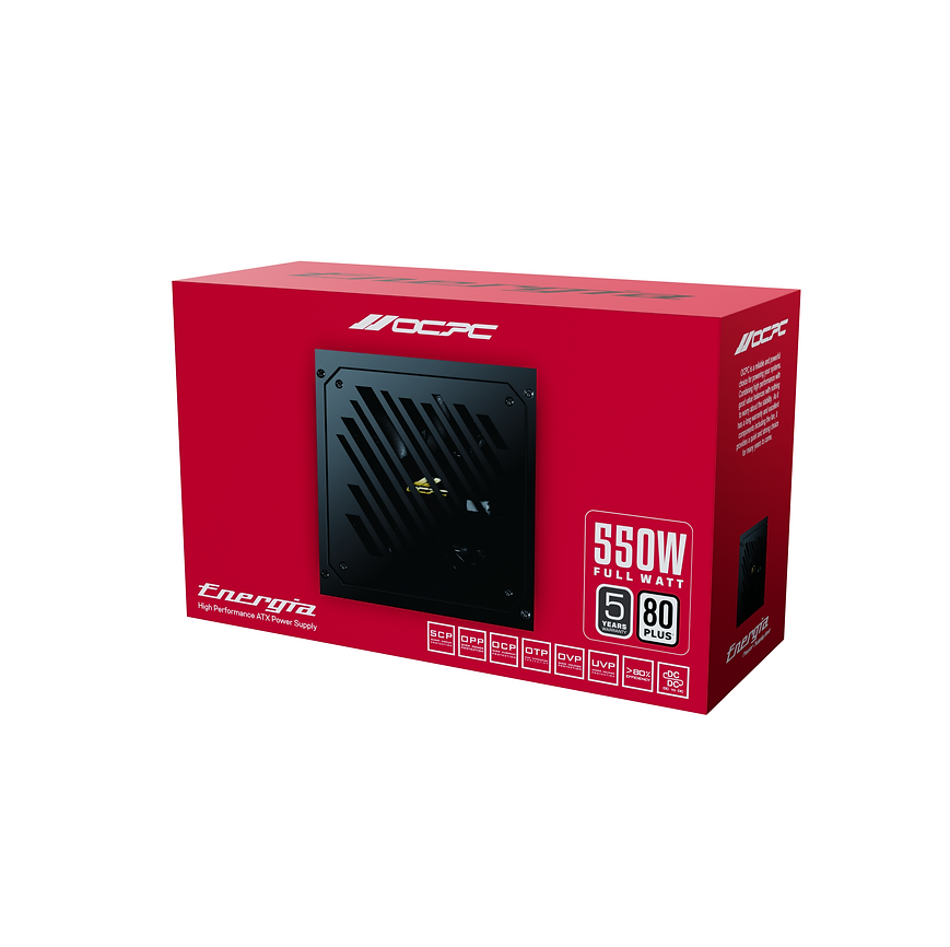 ALIMENTATION - OCPC WH550 550W - 80 Plus WHITE