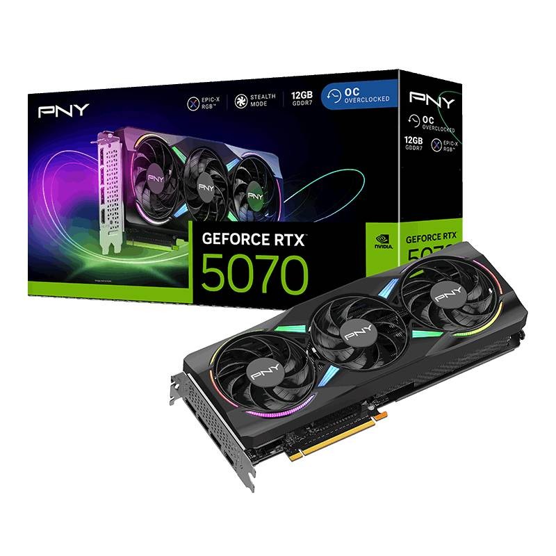 Carte Graphique - PNY GeForce RTX™ 5070 12GB OC RGB Triple Fan