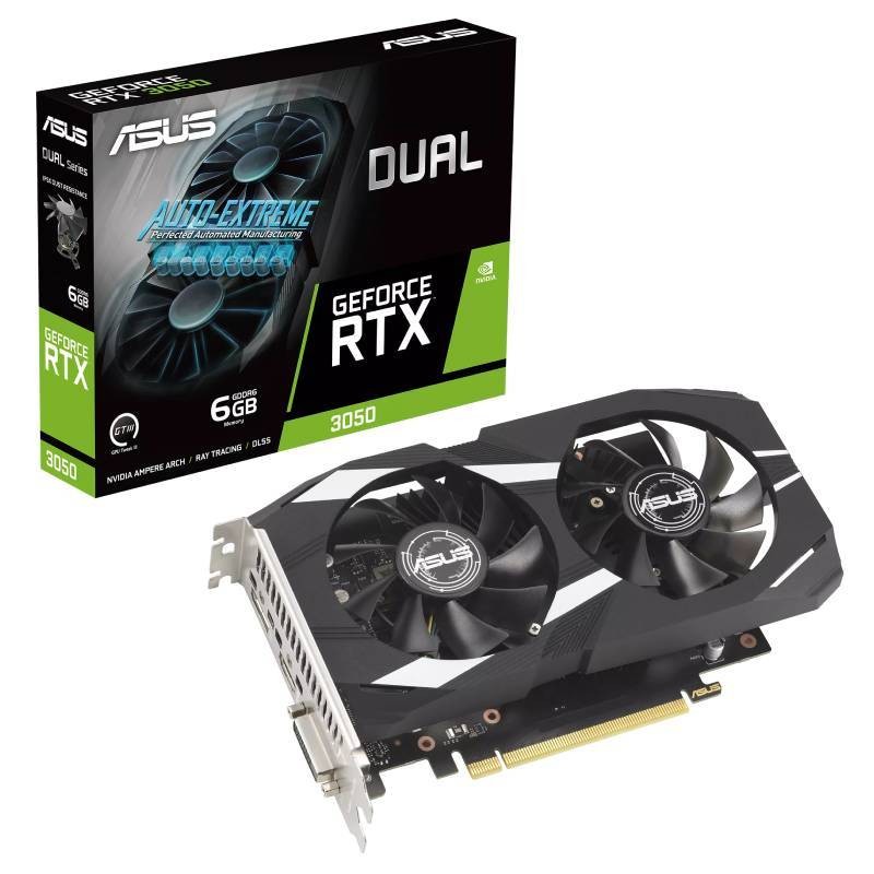 Carte Graphique - ASUS Dual GeForce RTX 3050 OC 6GB GDDR6