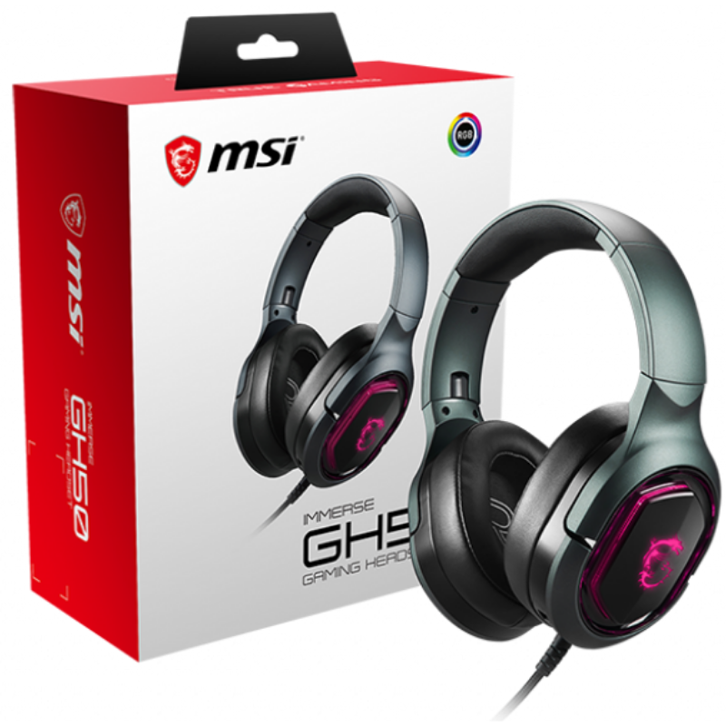 MICRO CASQUE GAMER - MSI IMMERSE GH50