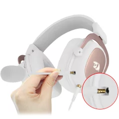 MICRO CASQUE GAMER - REDRAGON ZEUS2 H510-1 USB 7.1 WHITE - Tunisie