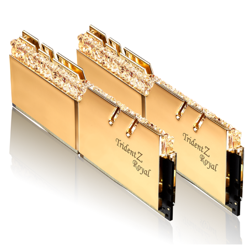 Kit de mémoire GSkill Trident Z Royal Gold DDR4-3000MHz 16GB (2x8GB) - Tunisie