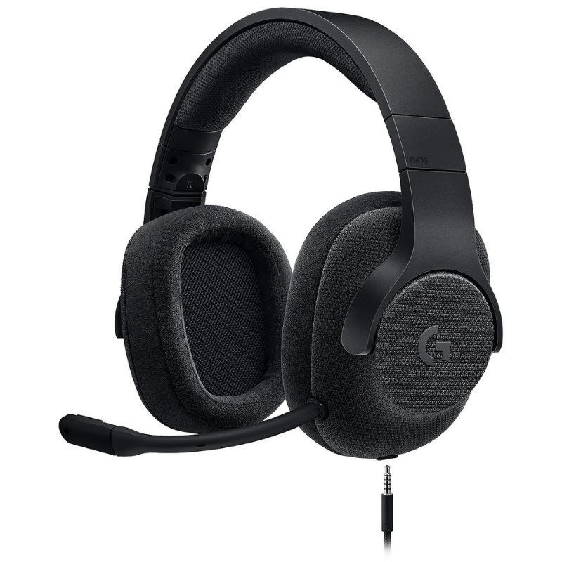 MICRO CASQUE GAMER - Logitech G433 7.1 Surround Sound Wired Gaming Headset Noir - Tunisie