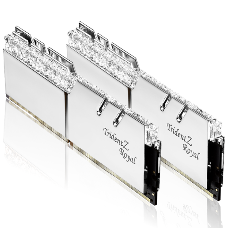 Kit de mémoire GSkill Trident Z Royal Silver DDR4-3600MHz 16GB (2x8GB)