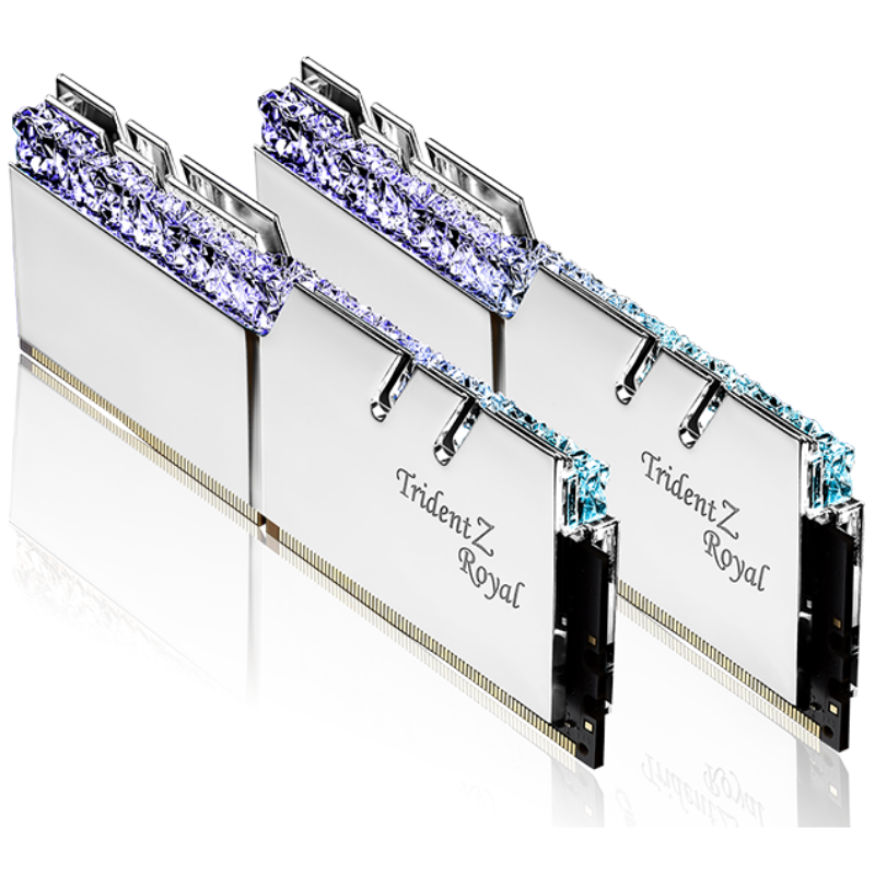 Kit de mémoire GSkill Trident Z Royal Silver DDR4-3600MHz 16GB (2x8GB)