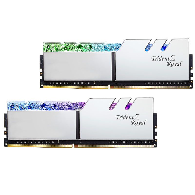 Kit de mémoire GSkill Trident Z Royal Silver DDR4-3600MHz 16GB (2x8GB)