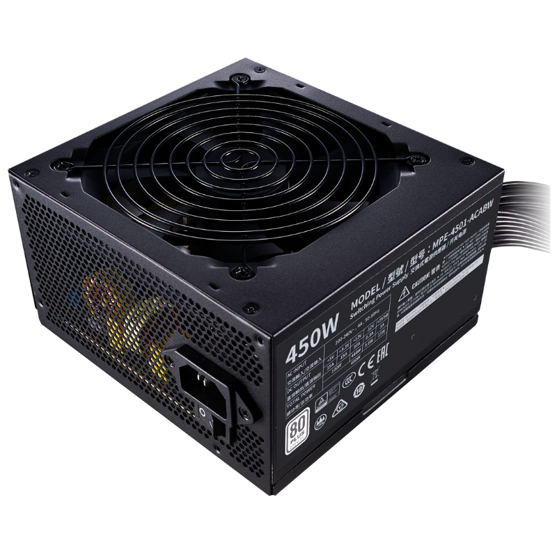 ALIMENTATION - COOLER MASTER MWE 450W 80PLUS WHITE