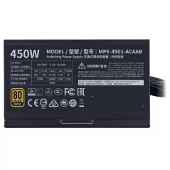 ALIMENTATION COOLER MASTER MWE 450 V2 CERTIFIÉ 80 PLUS BRONZE - Tunisie
