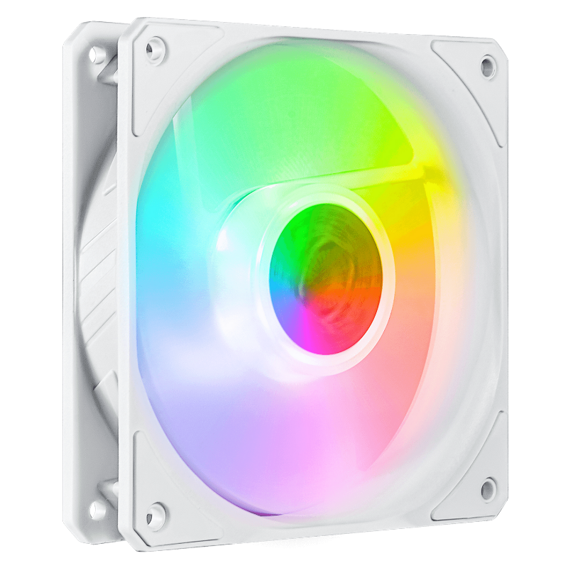 VENTILATEUR BOITIER - COOLER MASTER SICKLEFLOW 120 ARGB WHITE EDITION - Tunisie