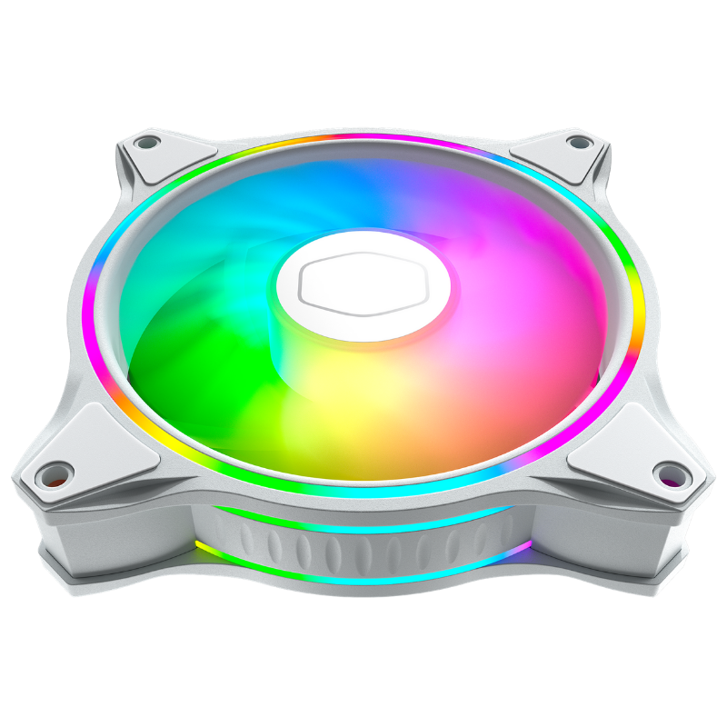 VENTILATEUR BOITIER - COOLERMASTER MF120 HALO WHITE EDITION - Tunisie